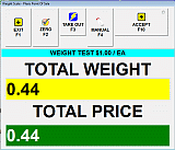 CompuReg POS Software - Weight Scale at the Sales Screen